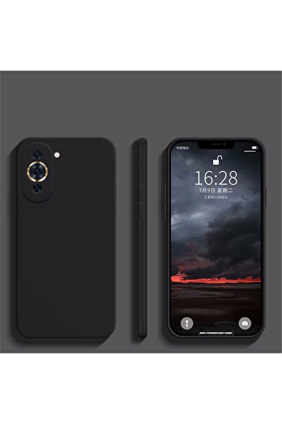 m.tk moveteck Huawei Nova 12S Kılıf Lansman Kamera Korumalı içi Kadife Yumuşak Renkli Süet Silikon Kapak Mat Hisli