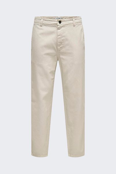 Only & Sons ONSLOU TAPER 0194 PANT Ανδρικό Μπεζ Παντελόνι - 22030240