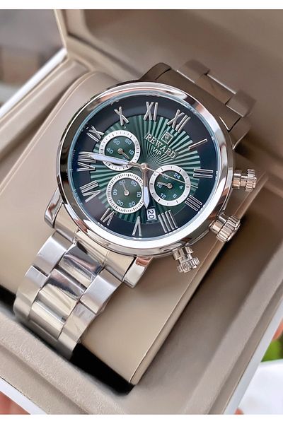 Reward Brand Silver Color Inner Functions Active Men's Wrist Watch - Bracelet Gift