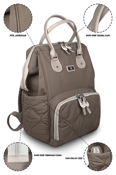 Stylo Victoria Quilted Mother Baby Care Backpack