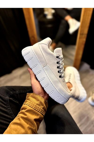 Knack White High Sole Casual Shoes - 600 Model
