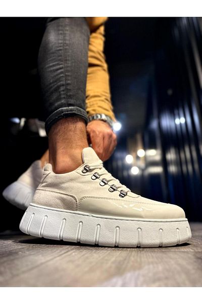 Knack White High Sole Casual Shoes - 600 Model
