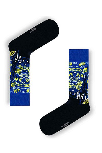 CARNAVAL SOCKS 7-Pece Art Socks-1 Patterned Art Colorful Socks Set 1009