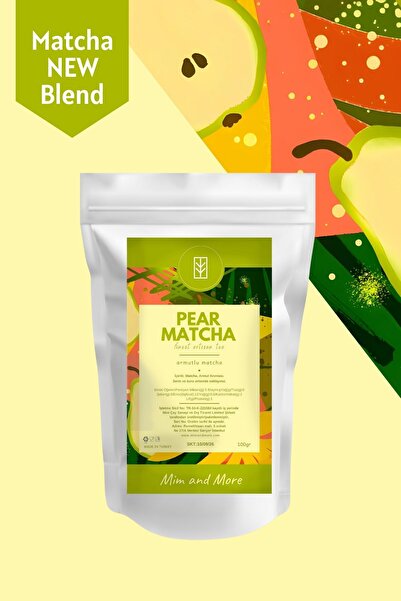 Mim and More Pear Matcha - Armut Aromalı Matcha, 100 gr