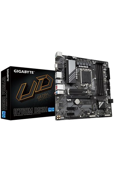 Gigabyte B760m-ds3h-ddr5 Intel B760 Socket 1700 Ddr5 7600mhz Matx Gaming (PLAYER) Placă de bază