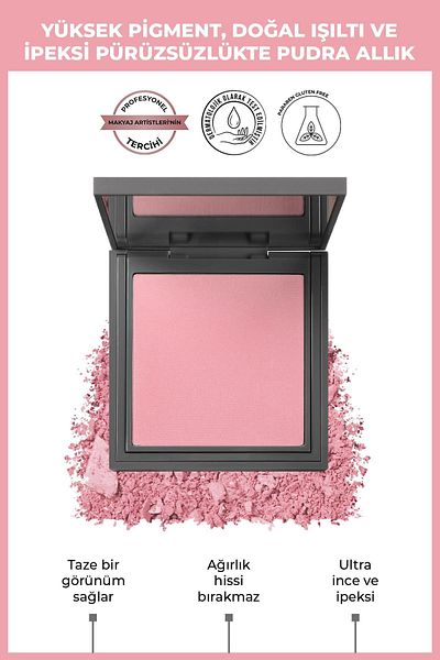 Alix Avien Sweetie 104 Powder Blush - Silky Blush