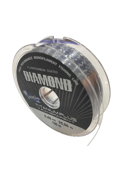 BAUER Diamond Titanium Plus 0.45 mm 100 Mt Reel Fishing Line - Color: Smoked 25 kg