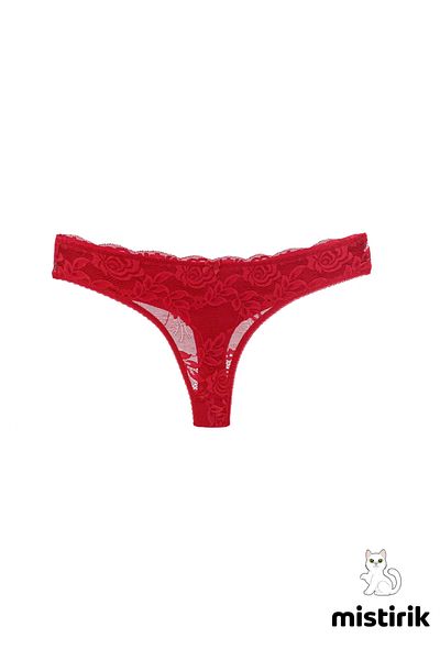 MİSTİRİK Masara Model Thong Chiloți Sportimi Flexibili și Model Roșu