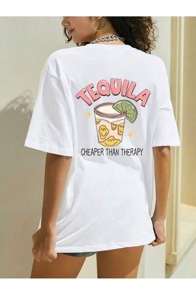 donamod Tricou oversize cu desene animate și design grafic Seria Cartoon/Lett...