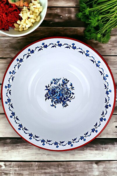 İnci Emaye 4.5 Liter 36 cm Enameled Basin and Mixing Bowl - Dough Basin. The Fruit Pot. Dowry. Big Bowl