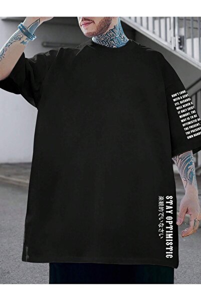 donamod Slogan Grafic Off-Shoulder Stil Harajuku