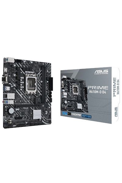 ASUS Intel Prime H610M-D D4 1700 Ddr4 3200Mhz Matx Gaming Motherboard