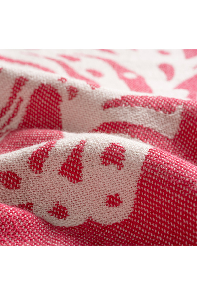 Zsa Zsa Zsu Baklan İplik Boyalı Pamuk Pamuklu Peştamal 90x170 Cm Fuşya