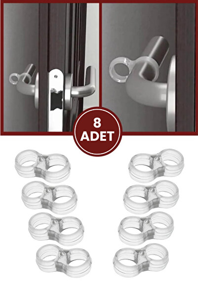 Flosoft 8 Adet Kapı Pencere Kolu Stoperi, Kapı Duvar Güvenliği Darbe Önleyici...