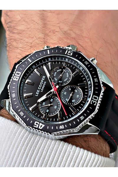 Lee Cooper Function Silicone Cord Men's Wrist Watch 7848.351