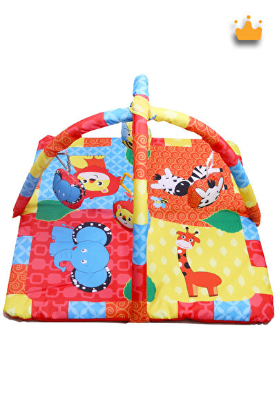 Piccolo Mondi Sevimli Hayvanlar Katlanabilir Taşınabilir Çocuk Oyun Halısı Matı Bebek Aktivite Minderi