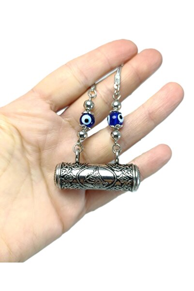 biuti Mavi Cam Nazar Boncuğu Metal Cevsen Araba Dikiz Ayna Süsü Hediyelik Aks...