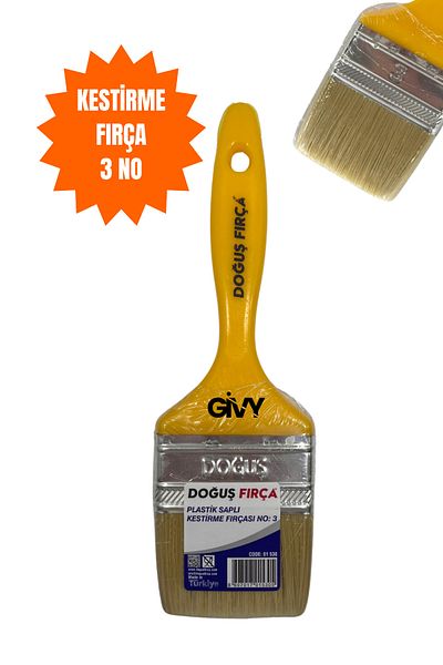 GİVY Doğuş Plastic Handle No. 3 Cutting Brush Paint Brush