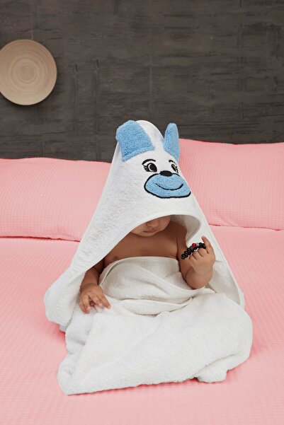 Mislina Home Pupy Bear منشفة قطنية بغطاء للرأس للفتيات والأولاد حديثي الولادة...