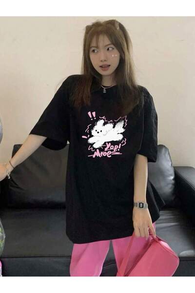 donamod Σχεδιασμός κινουμένων σχεδίων και γραφικών οπτικών ειδών Oversize T-s...