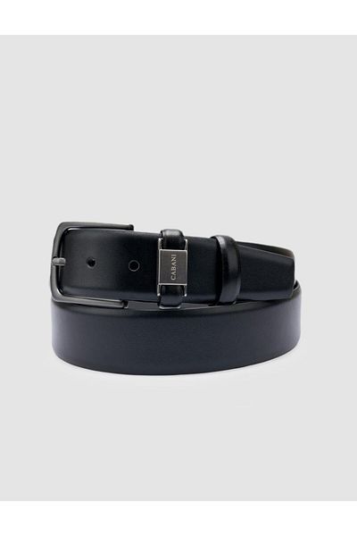 Cabani 100% Genuine Leather Black Men's Classic Belt