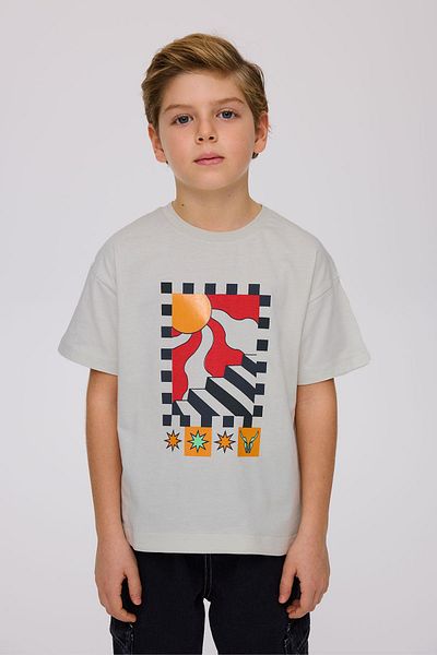 Nebbati Μπλουζάκι BG Store Boy Beige