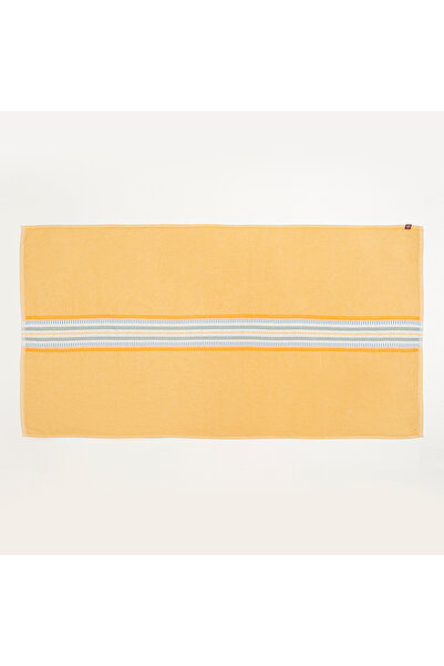 Zsa Zsa Zsu Baklan Saçaklı İplik Boyalı Orta Çizgili Pamuk %100 Pamuk Peştama...