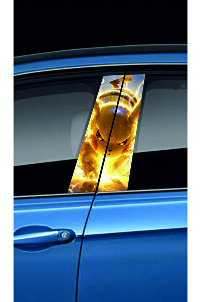 NEON Dijital Baskı Merkezi Araç Kapı Direk Kaplama Folyosu (Sağ Sol Takım) (2 Adet) - 22x52 Cm