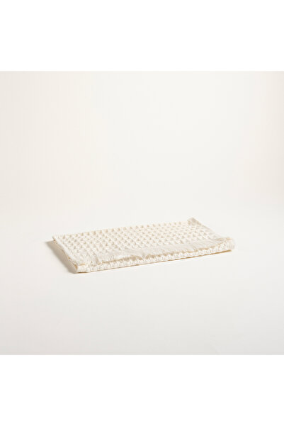 Zsa Zsa Zsu Solıd Waffle Pamuk Modal Pamuklu Yüz Havlusu 50x90 Cm Ekru