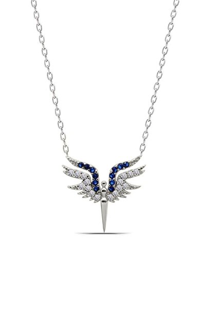 Parmas Design Mikail Meleği Minimal 925 Ayar Gümüş Kadın Kolye