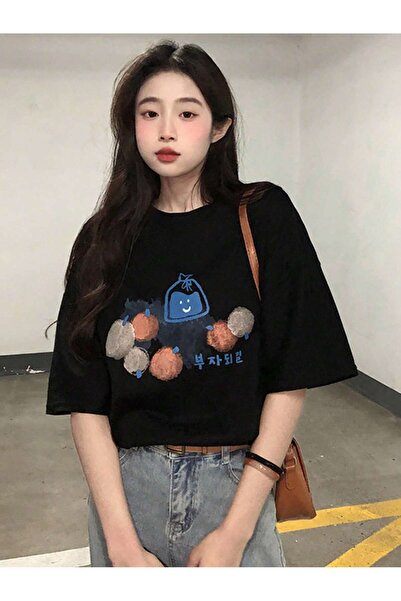 donamod تصميم الرسوم المتحركة والجرافيك تي شيرت كبير الحجم سلسلة الرسوم المتح...