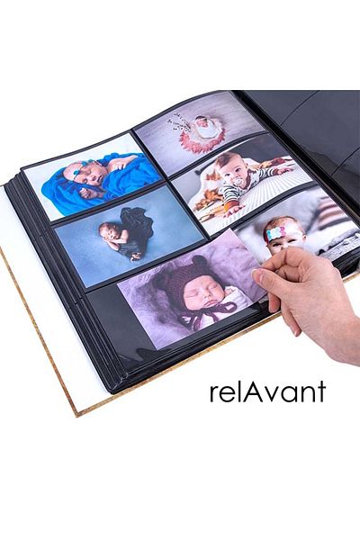Relavant 10x15 Φωτογραφικό Άλμπουμ 600 Φωτογραφικό Άλμπουμ Μαύρο Premium μέσα