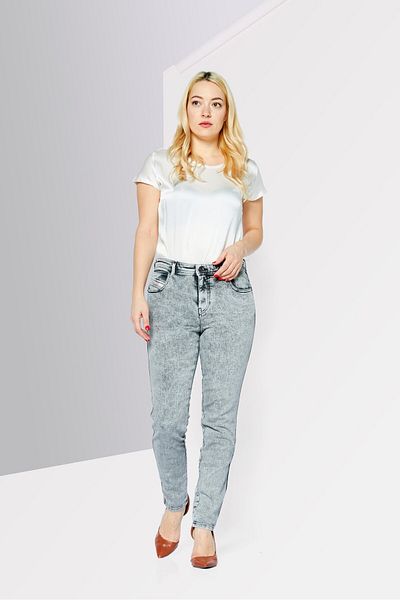 Diesel Women 2015 Babhila Skinny Fit Washed Stretchable Jeans, Grey