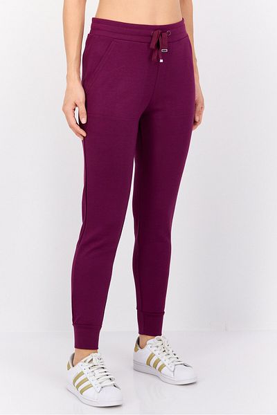 Jones of New York Women Sportswear Fit Training Jogger Pants, Maroon