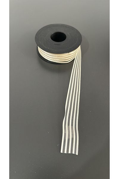 edalle Dowry and Bundle Ornament Bundle Bride 1 Meter Striped Chiffon Ribbon Design 25mm X 1 Meter