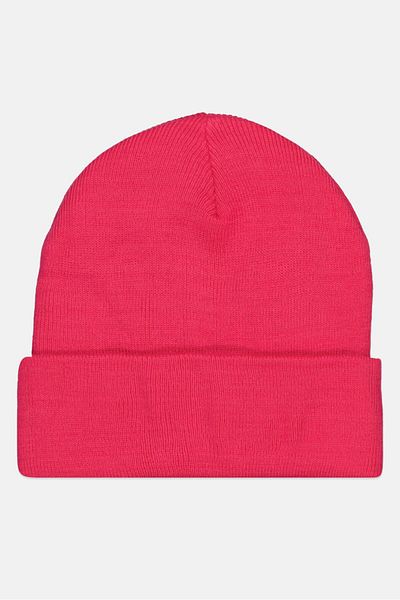 Daisy Fuentes Women Brand Logo Beanie, Dark Pink