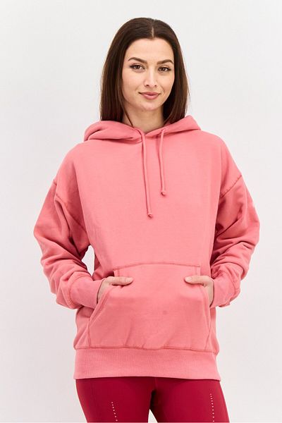 NIA Women Solid Long Sleeve Hoodie, Rose