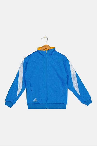 adidas Kids Boy Sportswear Fit Training Jackets, Blue Combo