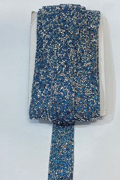 Hayalperest boncuk Blue Iron Strip with Stone Detail