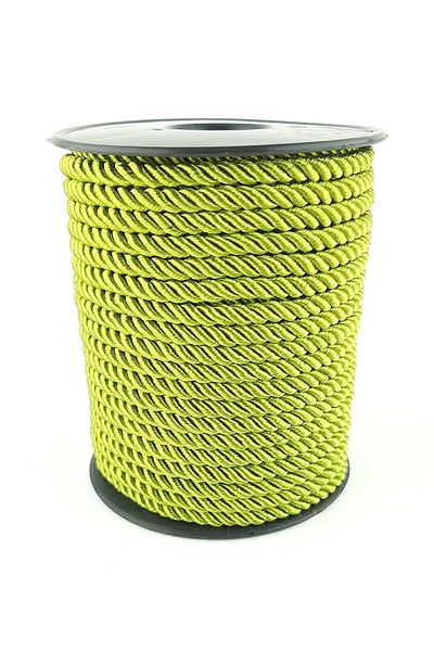Hayalperest boncuk Ανοιχτό Πράσινο Χρώμα Σχοινί Κορδόνι 6 mm 25 Mt