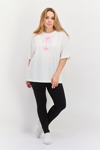 Puma Women Sportswear Fit Short Sleeves Training T-shirt, White