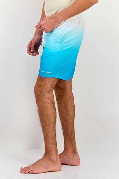 Calvin Klein Men Drawstring Ombre Board Shorts, Turquoise