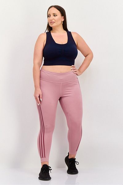 adidas Women Plus Size Tight Fit Training Leggings, Mauve
