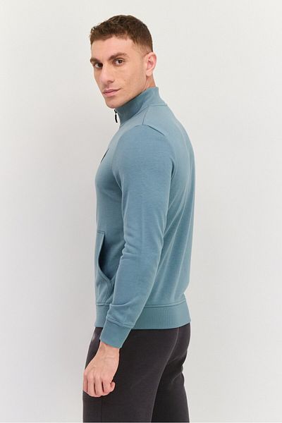 SKECHERS Men Sportswear Fit Long Sleeves Outdoor Sweatshirt, Sage Green