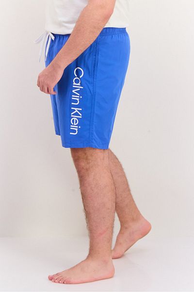 Calvin Klein Men Brand Logo Core Valley Swim Trunks, Blue