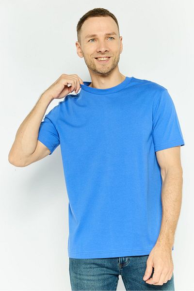 GAP Men Crew Neck Solid Short Sleeves T-shirt, Blue