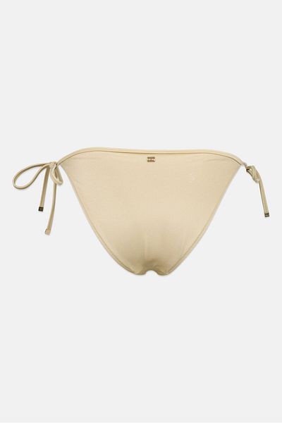 Tommy Hilfiger Women Plain Bikini Bottom, Gold