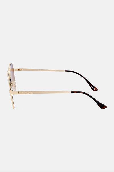 Tommy Hilfiger Men OU640 Aviator Metal Frame Sunglasses, Gold