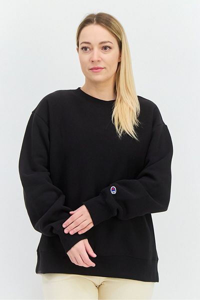Champion Women Sportswear Fit Long Sleeves Outdoor Sweatshirt, Black