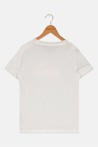 Puma Kids Boy Sportswear Fit Short Sleeves Training T-shirt, White